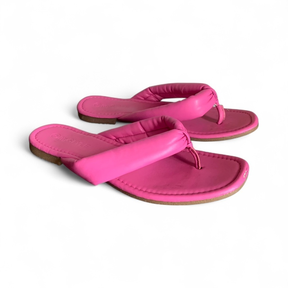 Vibrant Pink slip on Women's Sandals Size 6